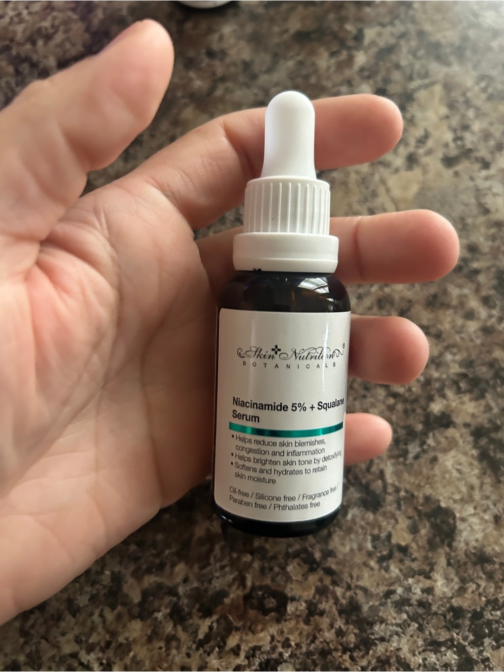 Niacinamide 5% + Squalane Serum - White Dropper Bottle